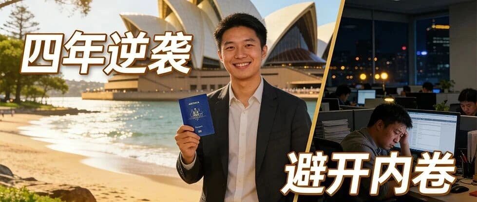 24岁拿澳洲绿卡+年薪45万+,四年逆袭捷径